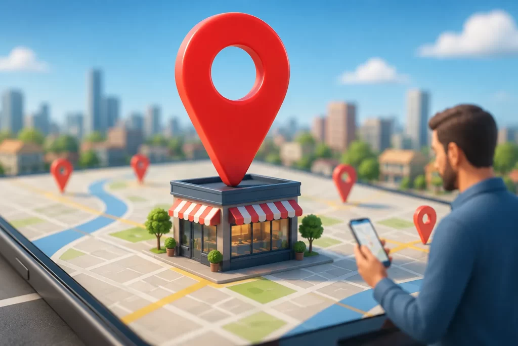 Klanten in de buurt vinden je winkel sneller via lokale zoekresultaten.